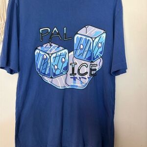 Pal Ice Skateboard Graphic Short Sleeve Tee - Blue